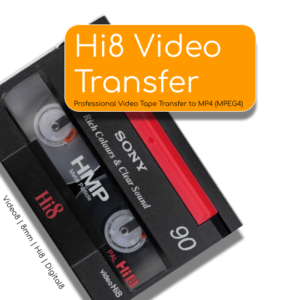 Transfert & Numérisation cassettes Hi8 Digital8 Video8